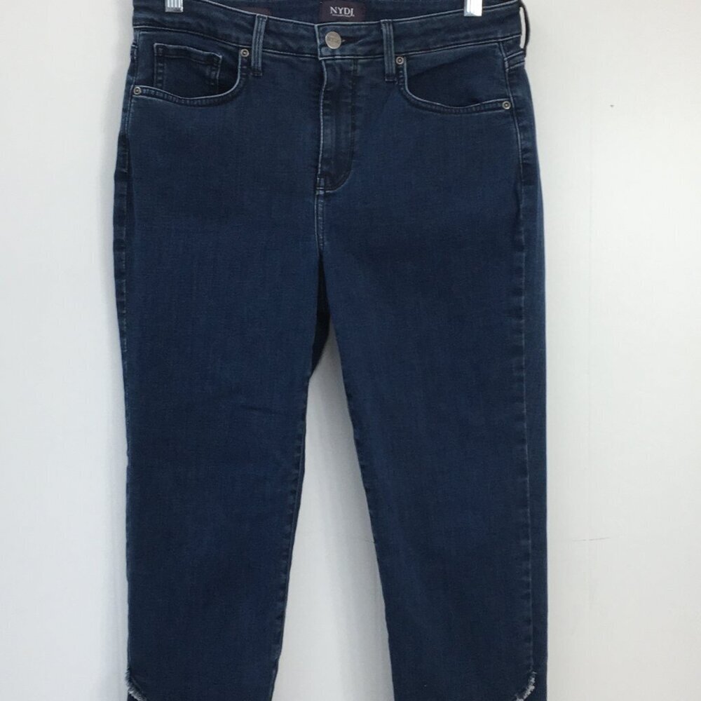 NJDJ Capri Lifxtuck Technology Criss Cross Frayed Hem Capri Size 6